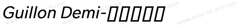Guillon Demi字体转换